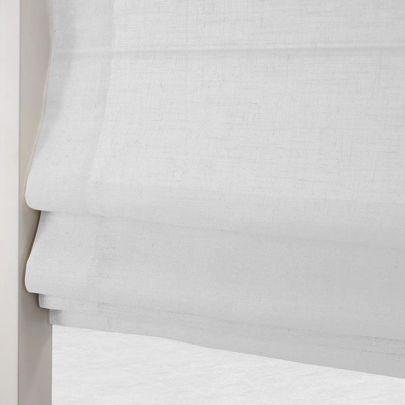 Persiana Romana Charlina Pleat 120 x 175 cm para Ventana Color Blanco