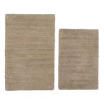 Set de 2 Alfombras Reversibles para Baño Color Café