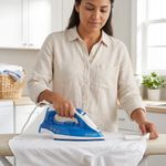 Plancha a Vapor TrueGlide con Golpe de Vapor y Suela Antiadherente Azul
