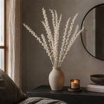 Rama de Eucalipto Artificial para Floreros y Arreglos de 65 cm Color Blanco