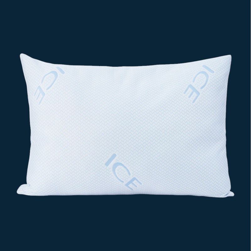 Almohada Refrescante Estándar de 50 x 72 cm Firmeza Media con Cobertor Cooling Azul