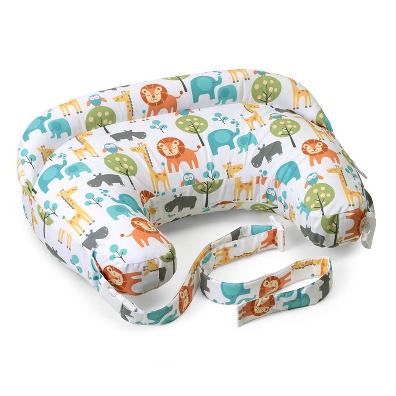 Cojín de Lactancia Deluxe Peaceful Jungle con Funda Lavable 0m+