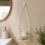 Organizador de Ducha Pequeño para Baño Color Blanco
