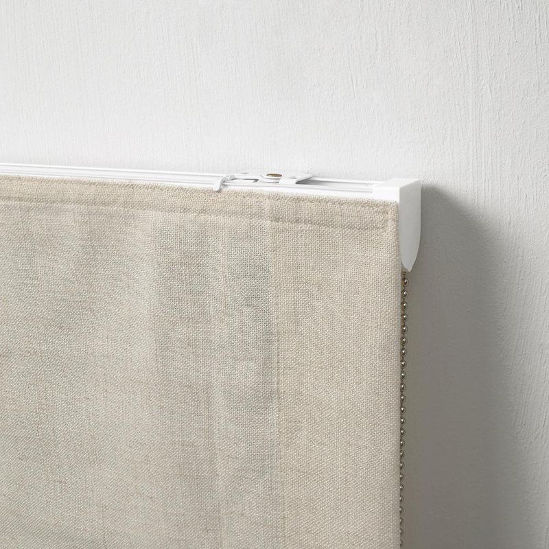 Persiana Romana Charlina Pleat 105 x 175 cm para Ventana Color Beige