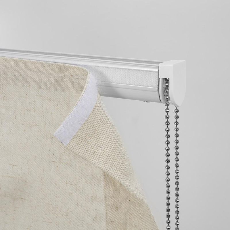 Persiana Romana Charlina Pleat 105 x 175 cm para Ventana Color Beige