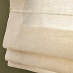 Persiana Romana Charlina Pleat 105 x 175 cm para Ventana Color Beige