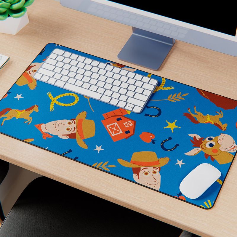 Mouse Pad XL Toy Story Woody Antideslizante de 65 x 37 cm Azul