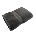 Toalla de Baño Absorbente Color Gris Oscuro