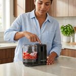 Procesador de Alimentos de 3 Tazas 175W con Función de Pulso Negro