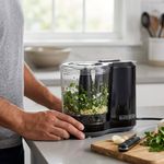Procesador de Alimentos de 3 Tazas 175W con Función de Pulso Negro