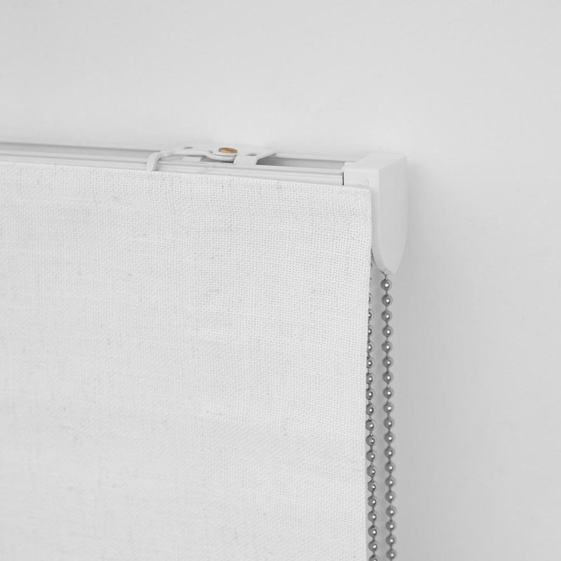 Persiana Romana Charlina Pleat 150 x 175 cm para Ventana Color Blanco