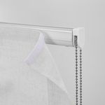Persiana Romana Charlina Pleat 150 x 175 cm para Ventana Color Blanco