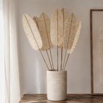 Rama de Hoja Seca Artificial para Floreros y Arreglos de 150 Cm Color Beige