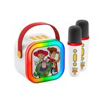 Mini Kit de Karaoke Toy Story 5 Portátil Bluetooth 6.0 con 2 Micrófonos Inalámbricos y Luces LED