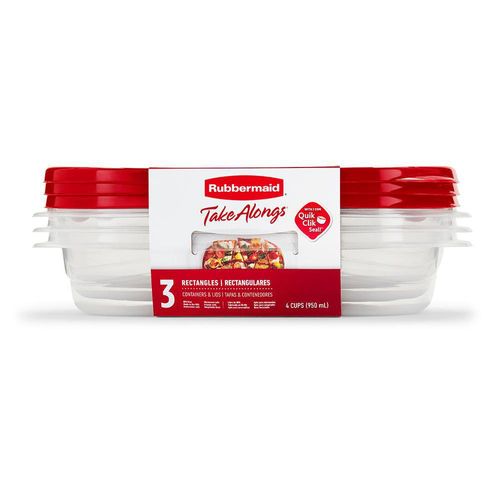 Set de 3 Contenedores de 4 Tazas