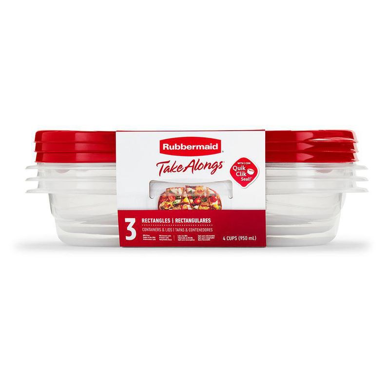 Set De 3 Contenedores De 4 Tazas - Rubbermaid