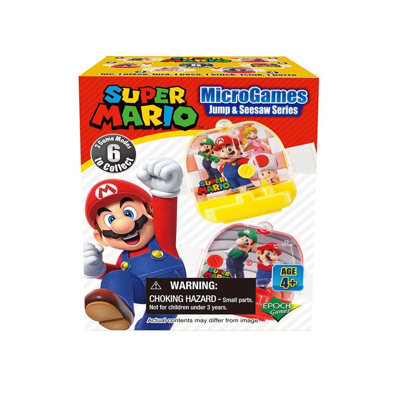 Super Mario MicroGames Jump & Seesaw Series Juego Portátil Coleccionable