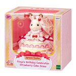 Sylvanian Families Freya’s Birthday Celebration Strawberry Cake Dress