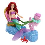 Muñeca Ariel Disney Princess con Carruaje Marino y Accesorios
