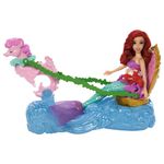 Muñeca Ariel Disney Princess con Carruaje Marino y Accesorios