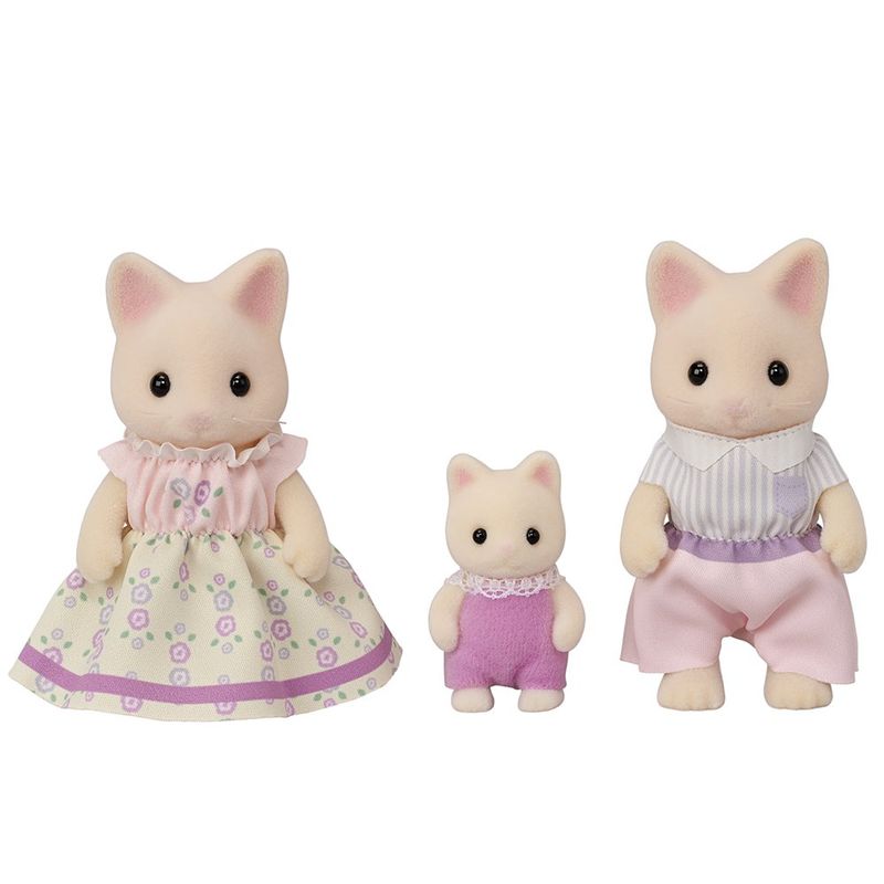 Sylvanian Families Floral Cat Family Trio Set de Figuras Coleccionables