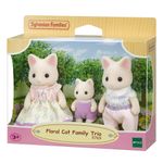 Sylvanian Families Floral Cat Family Trio Set de Figuras Coleccionables