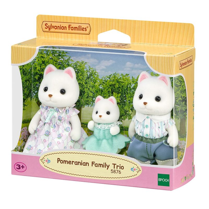 Sylvanian Families Pomeranian Family Trio Set de Figuras Coleccionables