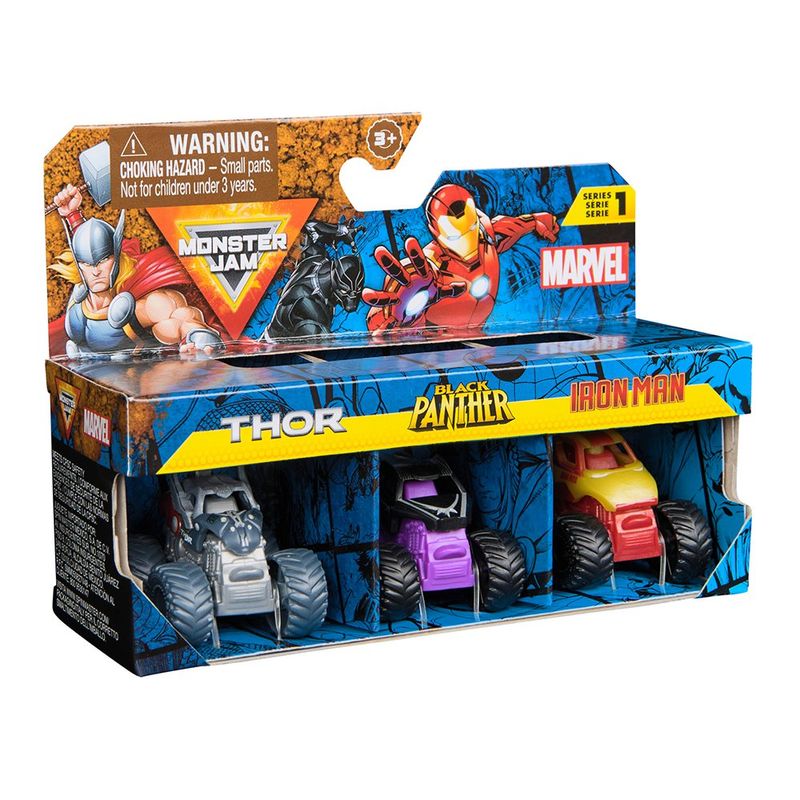 Monster Jam Marvel Pack de Vehículos Serie 1 Diseños Surtidos