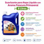 Suavizante para Ropa Líquido con Aroma Frescura Primaveral 8 Litros