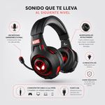 Audífonos Alámbricos de Diadema Spider-Man Miles Morales 3.5 mm con Micrófono y Luces LED