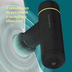 Pistola de Masaje Rebound Essential Percussion Portátil Color Negro