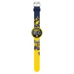 Reloj Digital Infantil LED Redondo Diseño Transformers Autobots Color Amarillo