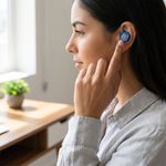Audífonos Inalámbricos TWS Toy Story Woody Bluetooth con Micrófono y Estuche de Carga Color Azul