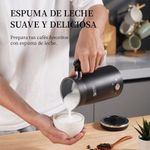 Espumador de Leche Eléctrico 500W Automático para Espuma Fría y Caliente Negro