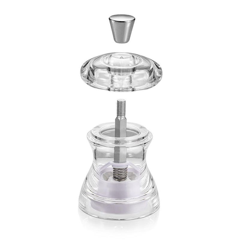 Molino Virgo para Pimienta y Sal de 7 cm Color Transparente