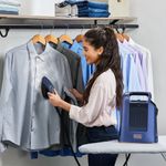 Vaporizador y Plancha 2 en 1 Press And Steam Color Azul