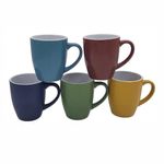 Taza de Gres Cerámico Stylish de 12 oz para Café o Té - Colores Surtidos