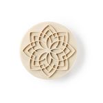 Set de 4 Sellos Delicia para Decoración de Galletas Color Rosado y Beige