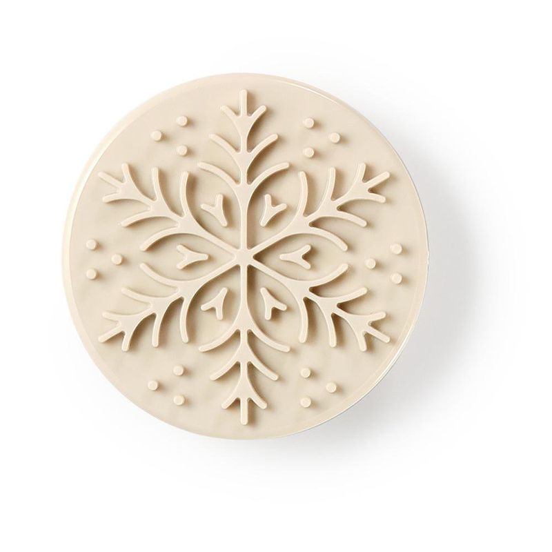 Set de 4 Sellos Delicia para Decoración de Galletas Color Rosado y Beige