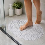 Alfombra de Baño en PVC de 36 x 69 cm Color Blanco