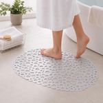Alfombra de Baño en PVC de 36 x 69 cm Color Blanco