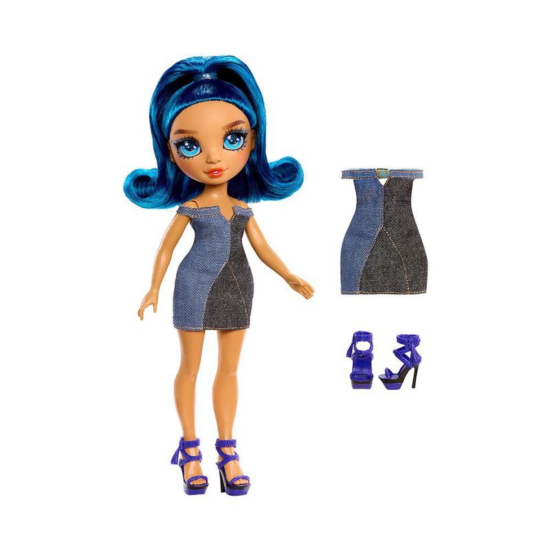 Muñeca Rainbow High Skyler con Cabello de Color Azul y Accesorios