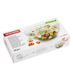 Set de 50 Tapaderas Flexibles 4Food Grandes Color Transparente