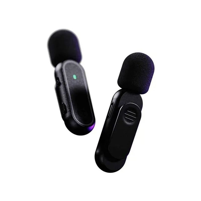 Micrófonos Inalámbricos de Solapa VOX01 2.4 GHz USB-C con Estuche de Carga