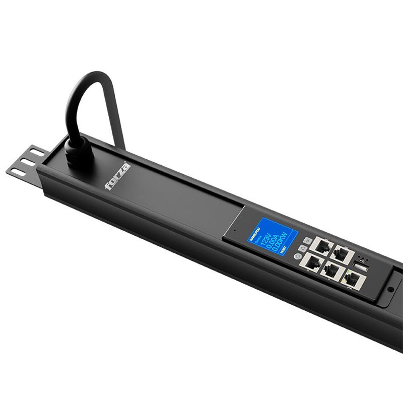 Regleta PDU Forza Rack 16 Tomas con Protección Eléctrica Color Negro