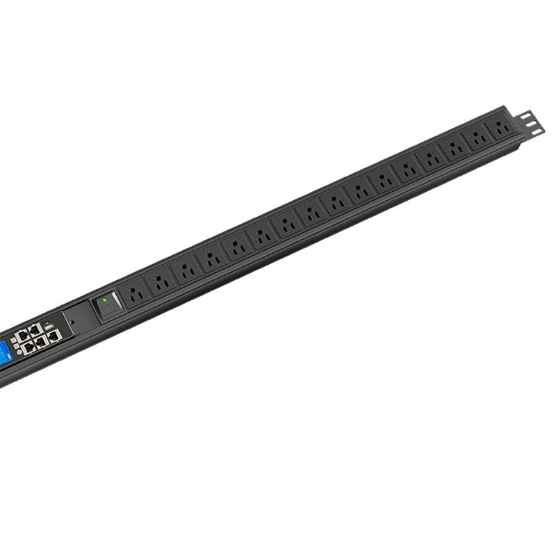 Regleta PDU Forza Rack 16 Tomas con Protección Eléctrica Color Negro