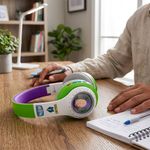 Audífonos Inalámbricos Toy Story Buzz Lightyear Diseño 3D Bluetooth 5.3 con Micrófono y Entrada Auxiliar