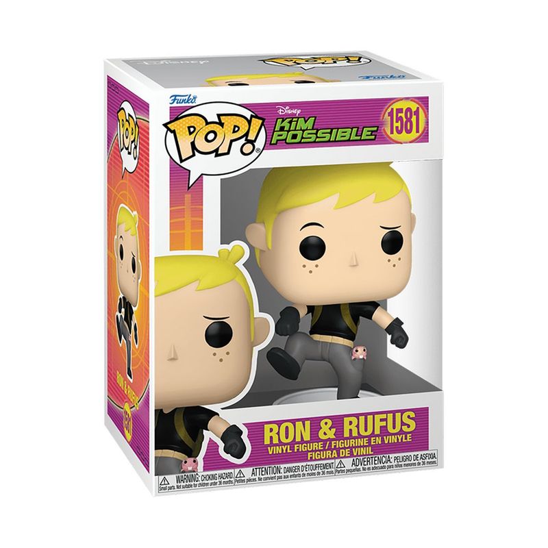 Figura Funko Pop Disney Kim Possible Kim, Ron o Shego Coleccionable de Vinilo #1580 - Presentación Surtido