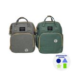 Pañalera Tipo Mochila con Cambiador Impermeable 3 en 1 Colores Surtidos