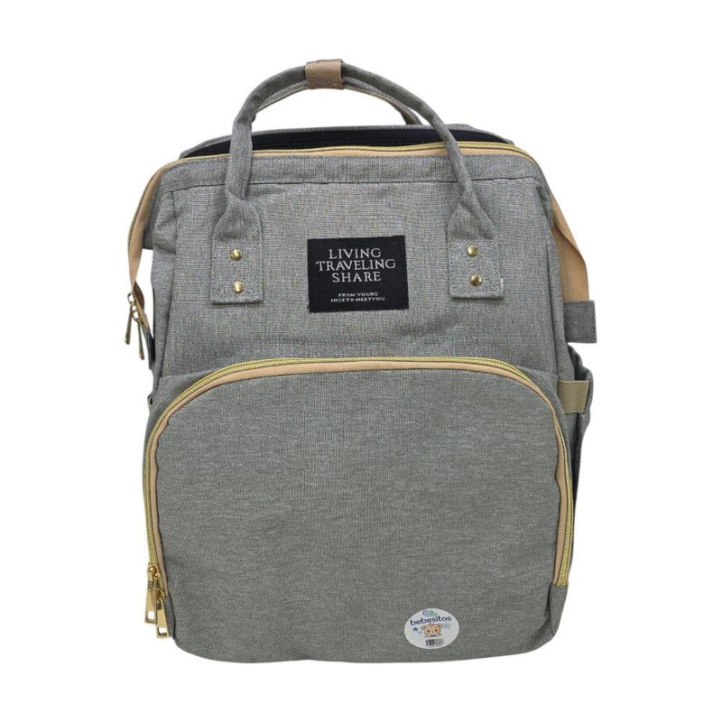 Pañalera Tipo Mochila con Cambiador Impermeable 3 en 1 Colores Surtidos